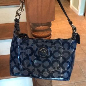 Blue Coach purse